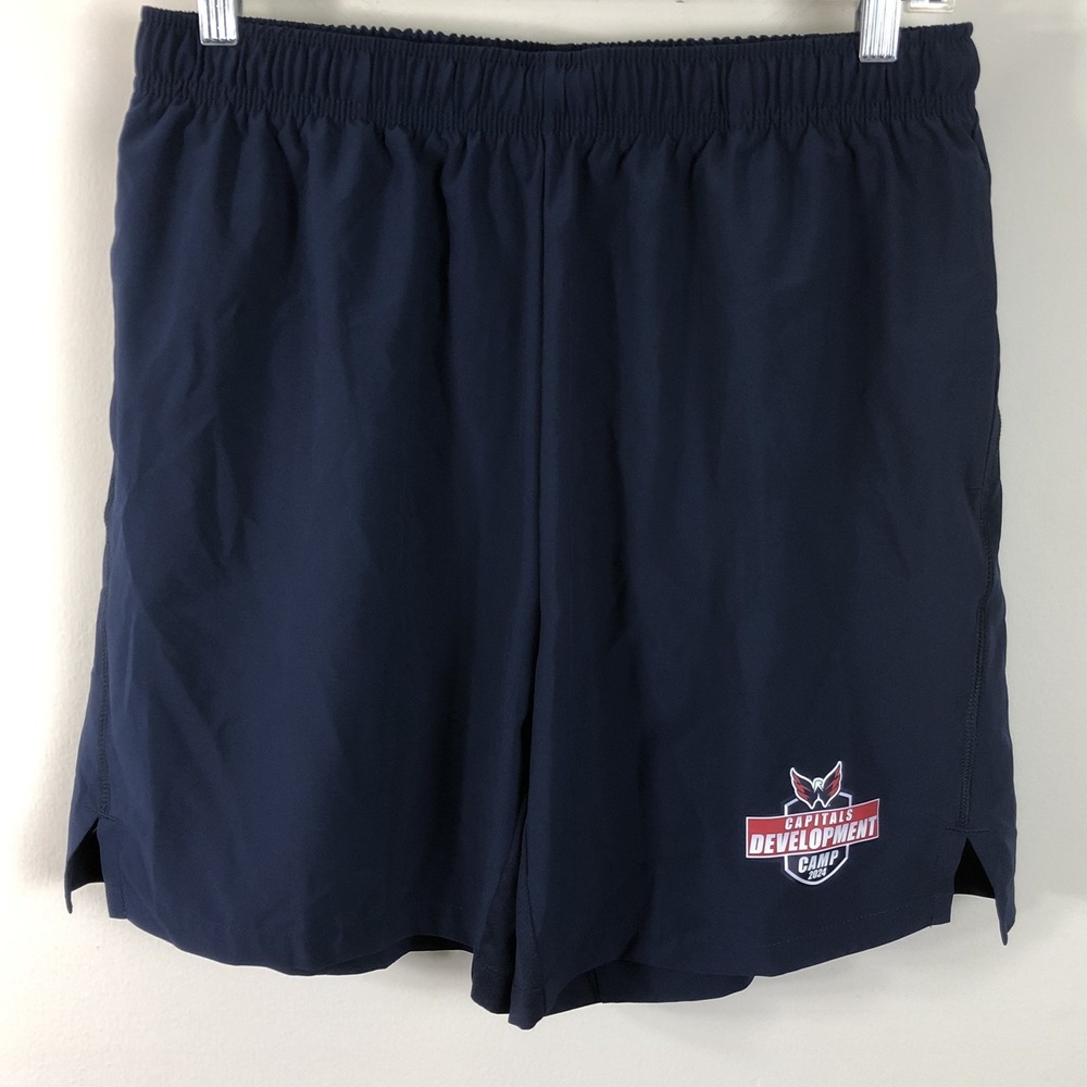 Fanatics NHL Washington Capitals 2024 Development Camp Game Shorts Sz L Navy